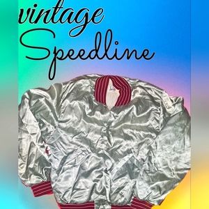 Vintage Speedline racing style bomber jacket